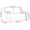 vidaXL 2 Piece Sofa Set with Cushions Black Velvet