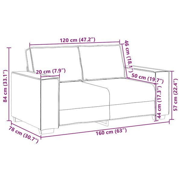 vidaXL 2 Piece Sofa Set with Cushions Black Velvet