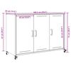 vidaXL Sideboard Black 100.5x39x72 cm Steel
