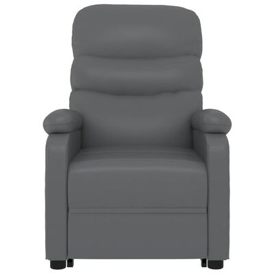 vidaXL Stand up Massage Chair Anthracite Faux Leather