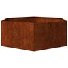 vidaXL Planter Rusty 138x120x45 cm Corten Steel