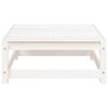 vidaXL 2 Piece Garden Lounge Set with Cushions White Solid Pinewood