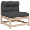 vidaXL 6 Piece Garden Sofa Set with Cushions Solid Wood Pine
