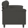 vidaXL 3-Seater Sofa Dark Grey 180 cm Microfibre Fabric