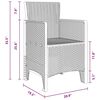 vidaXL Garden Dining Set 11 pcs Brown and Anthracite Rattan