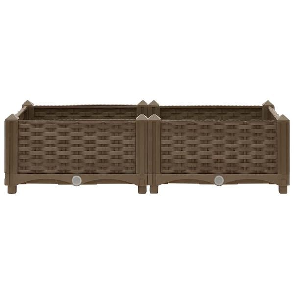 vidaXL Raised Bed 80x40x23 cm Polypropylene