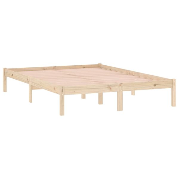 vidaXL Bed Frame without Mattress 137x190 cm Solid Wood Pine Full