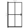 vidaXL Folding Shower Enclosure ESG 120x140 cm Black