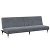 vidaXL 2-Seater Sofa Bed with Footstool Dark Grey Velvet
