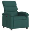 vidaXL Electric Recliner Chair Dark Green Fabric