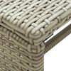 vidaXL 4 Piece Garden Lounge Set with Cushions Beige Poly Rattan