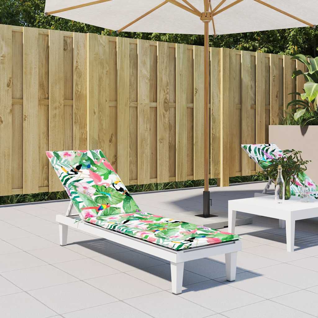 vidaXL Deck Chair Cushion Multicolour Oxford Fabric