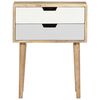 vidaXL Bedside Cabinet 47x35x59 cm Solid Mango Wood