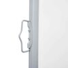 vidaXL Retractable Side Awning Cream 120x1000 cm