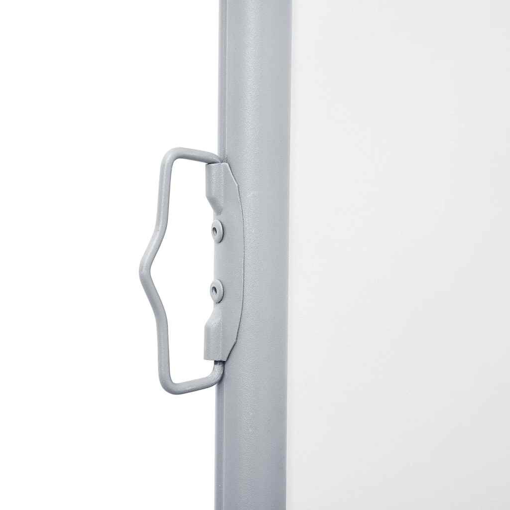 vidaXL Retractable Side Awning Cream 120x1000 cm