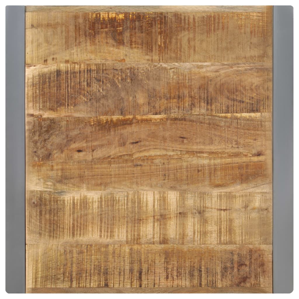 vidaXL Dining Table 70x70x75 cm Solid Rough Mango Wood
