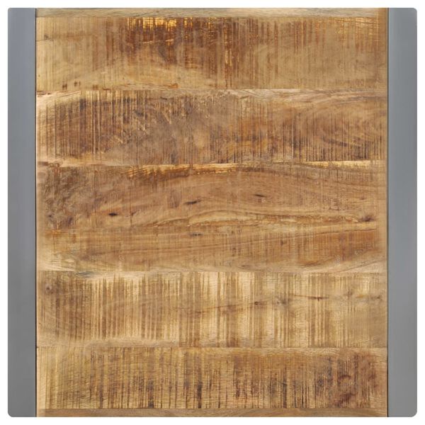 vidaXL Dining Table 70x70x75 cm Solid Rough Mango Wood