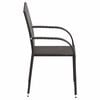 vidaXL Stackable Outdoor Chairs 4 pcs Poly Rattan Brown