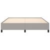 vidaXL Bed Frame without Mattress Light Grey California King Fabric