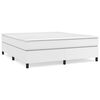 vidaXL Box Spring Bed Frame White King Faux Leather (US Only)