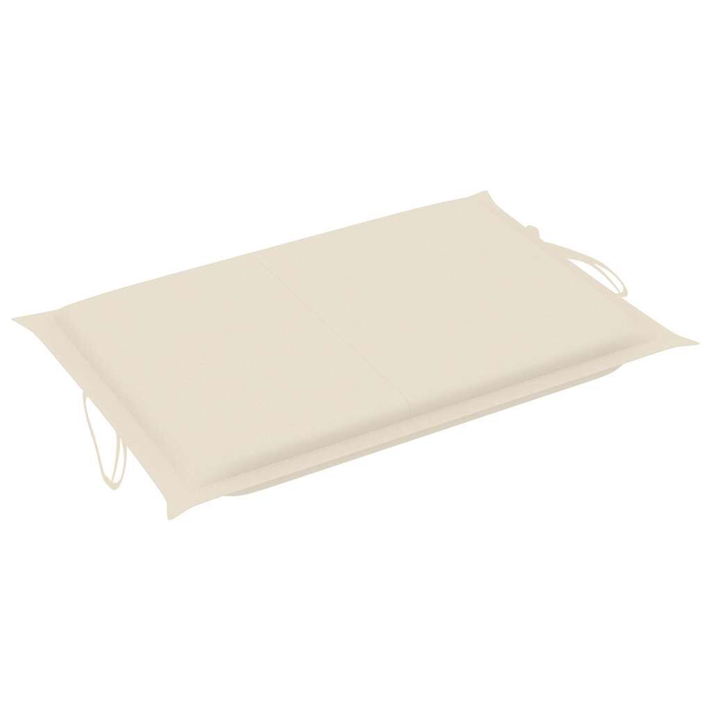 vidaXL Garden Sun Lounger with Cushion Solid Wood Acacia