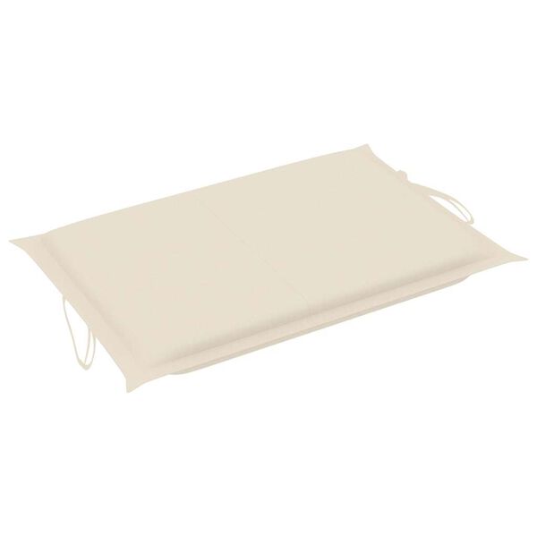 vidaXL Garden Sun Lounger with Cushion Solid Wood Acacia
