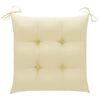 vidaXL Garden Chairs with Tea Table and Cushions Solid Acacia Wood