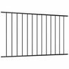 vidaXL Fence Panel Powder-coated Steel 1.7x1 m Black