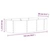 vidaXL Garden Raised Bed Galvanised Steel 152x80x36 cm Anthracite