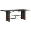 vidaXL 7 Piece Garden Dining Set with Cushions Brown Poly Rattan
