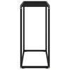 vidaXL Console Table Black 60x35x75 cm Tempered Glass