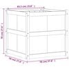 vidaXL Garden Planter 70x70x70 cm Impregnated Wood Pine