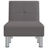 vidaXL Chaise Longue Grey Faux Leather