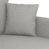 vidaXL 3-Seater Sofa Light Grey 210 cm Fabric