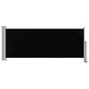 vidaXL Patio Retractable Side Awning 100 x 300 cm Black