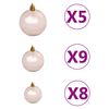 vidaXL Artificial Pre-lit Christmas Tree with Ball Set LEDs Green 120 cm