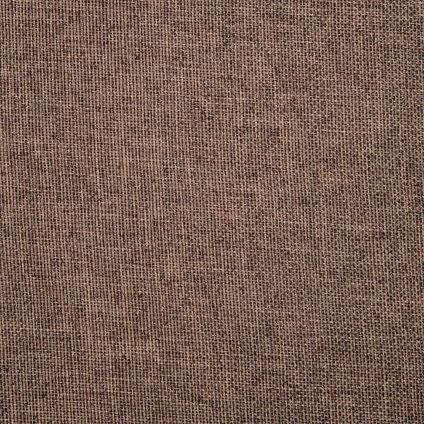 vidaXL Swivel Dining Chair Brown Fabric