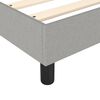 vidaXL Bed Frame without Mattress Light Grey Twin Fabric (US Only)