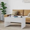 vidaXL Coffee Table White 80x50.5x41.5 cm Engineered Wood