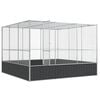 vidaXL Aviary Silver 311x307x212 cm Steel
