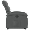 vidaXL Electric Stand up Recliner Chair Dark Grey Fabric