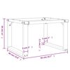 vidaXL Coffee Table Legs O-Frame 50x40x38 cm Steel