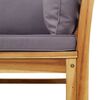 vidaXL 9 Piece Garden Lounge Set with Cushions Solid Wood Acacia