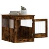vidaXL Dog Crate Furniture Smoked Oak 64.5x80x71 cm Engineered Wood
