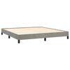 vidaXL Box Spring Bed Frame Light Grey King Velvet (US Only)