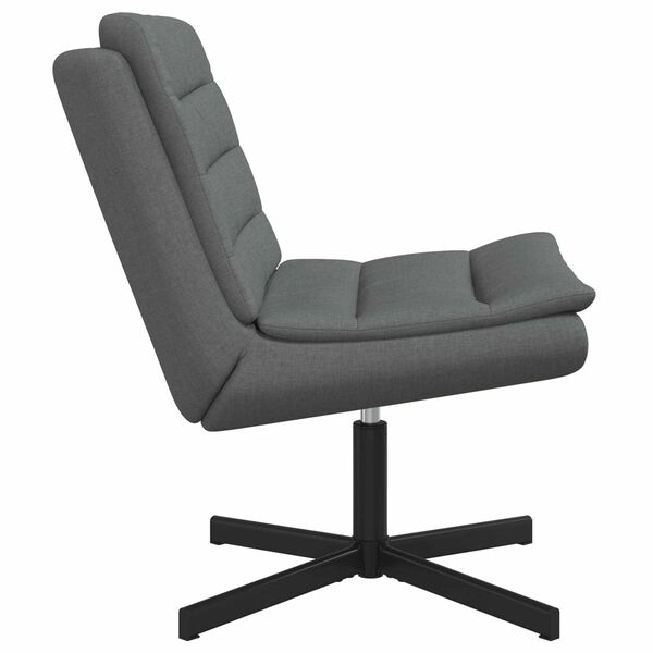 vidaXL Swivel Chair Dark Grey 63 x 75 x 76 cm Fabric