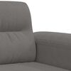 vidaXL 2-Seater Sofa Dark Grey 120 cm Microfibre Fabric