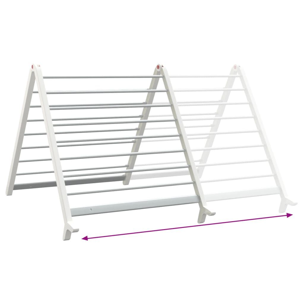 vidaXL Drying Rack for Bathtub Extendable 53-90 cm Aluminium