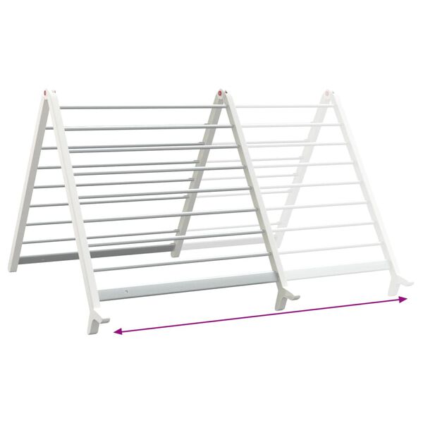 vidaXL Drying Rack for Bathtub Extendable 53-90 cm Aluminium
