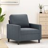 vidaXL Sofa Chair Dark Grey 60 cm Velvet